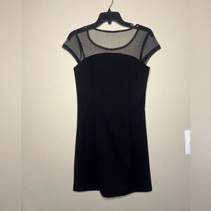 Illusion Neck Little Black Dress